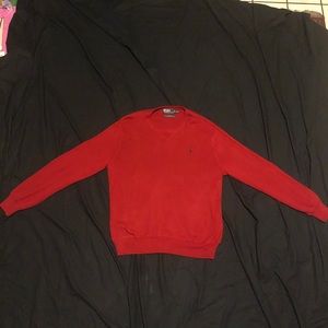Men’s red Polo sweater